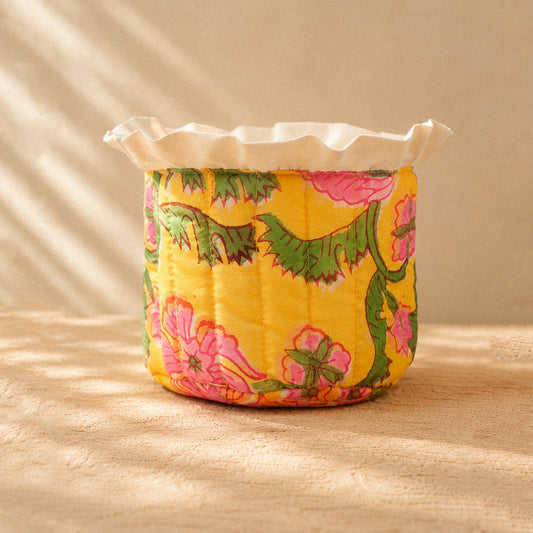 Buckets quilted with raffle