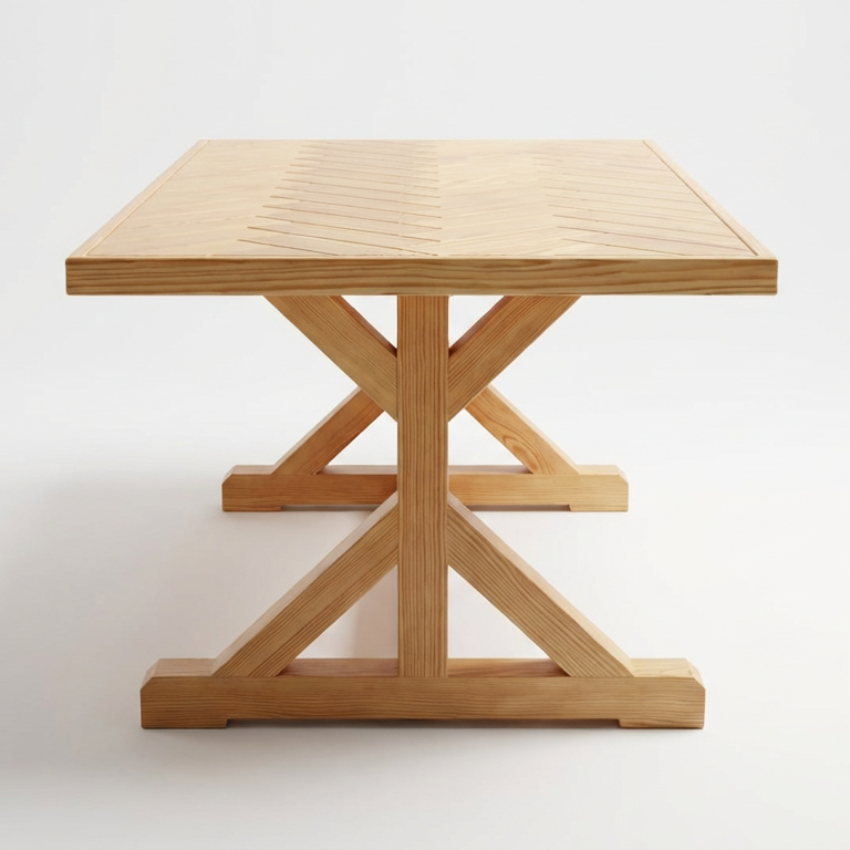 Outdoor Chevron Table