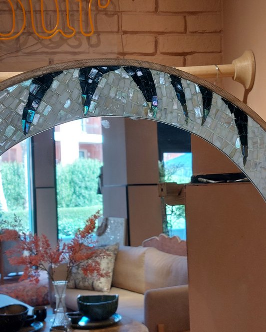 Lotus Mosaic Mirror