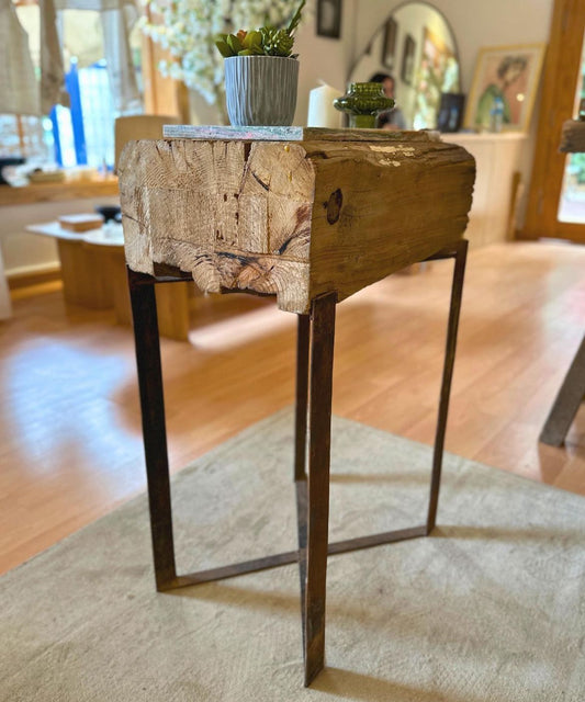 Reclamied wood Side Table