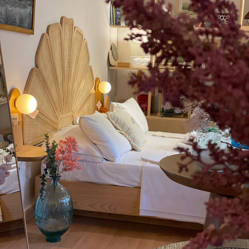 Floral headboard
