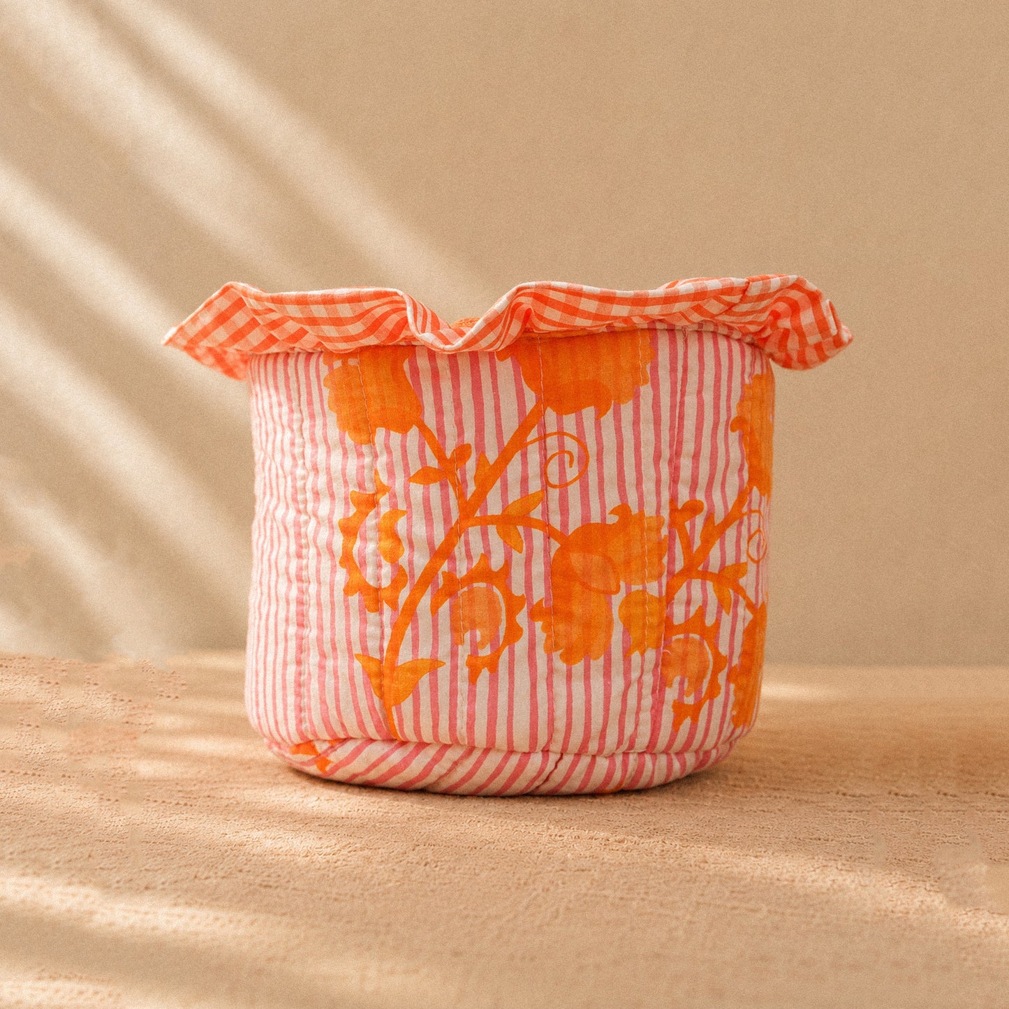 Buckets quilted with raffle