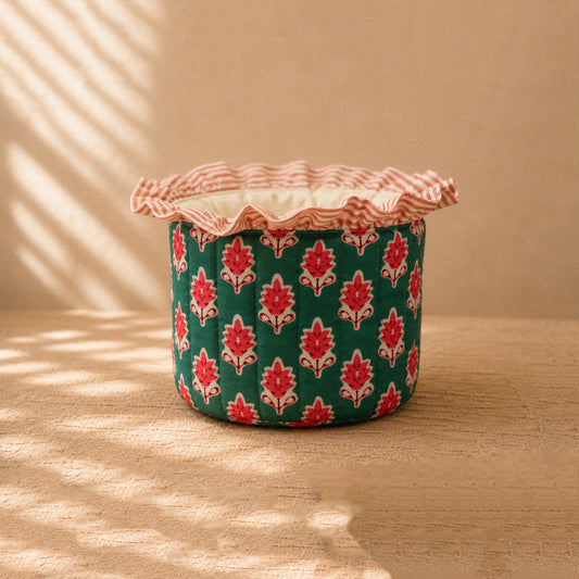 Buckets quilted with raffle