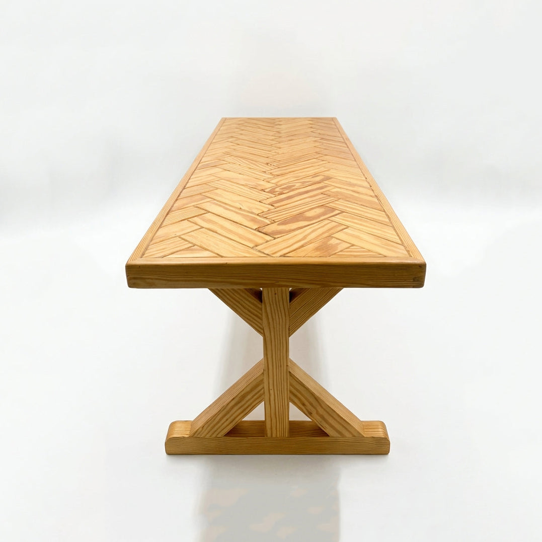 Outdoor Chevron Bench