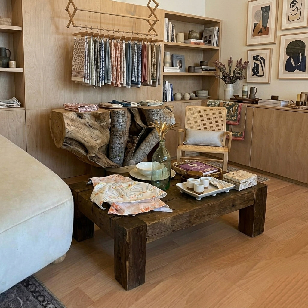 Rough rectangular  coffee table