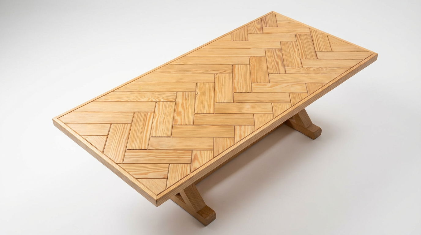 Outdoor Chevron Table