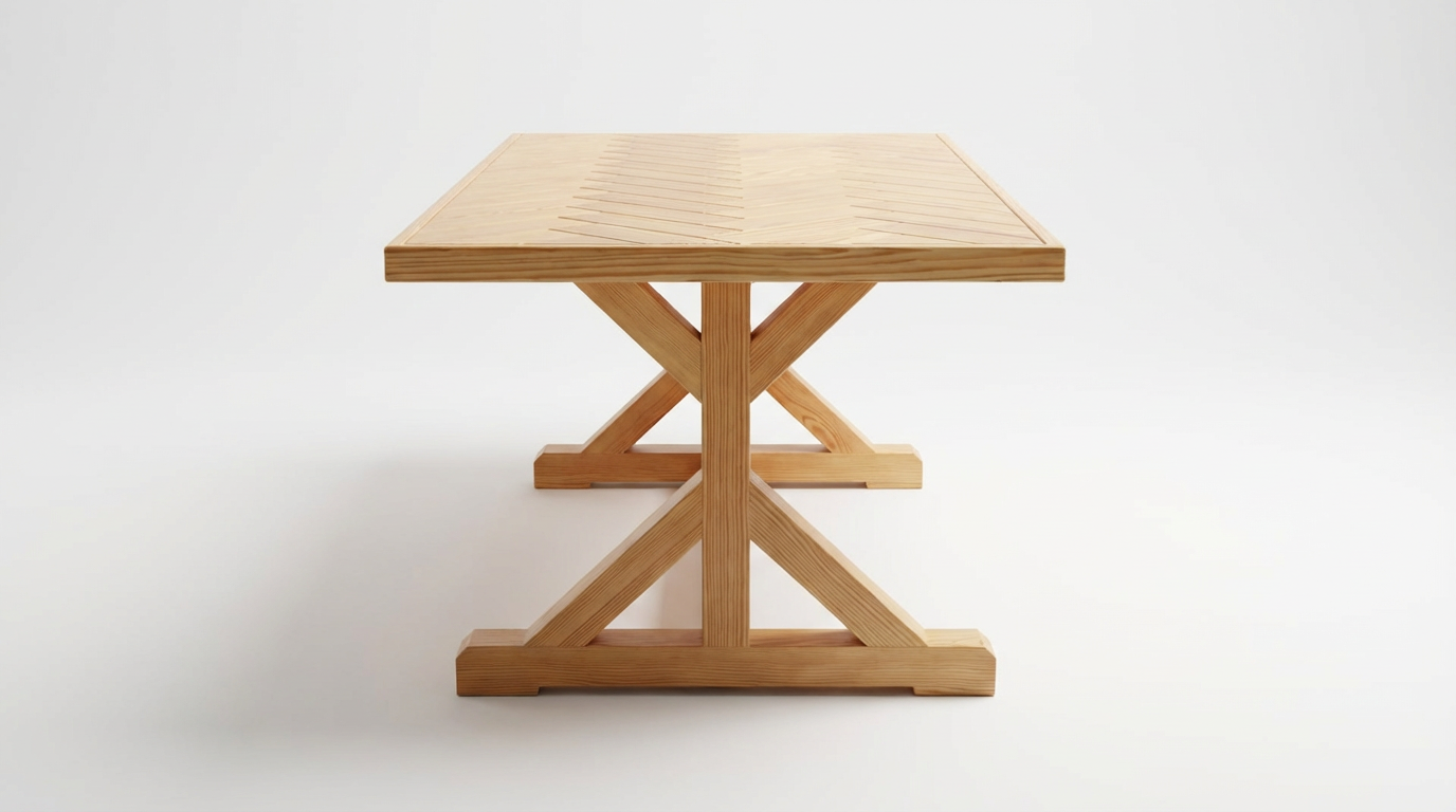 Outdoor Chevron Table