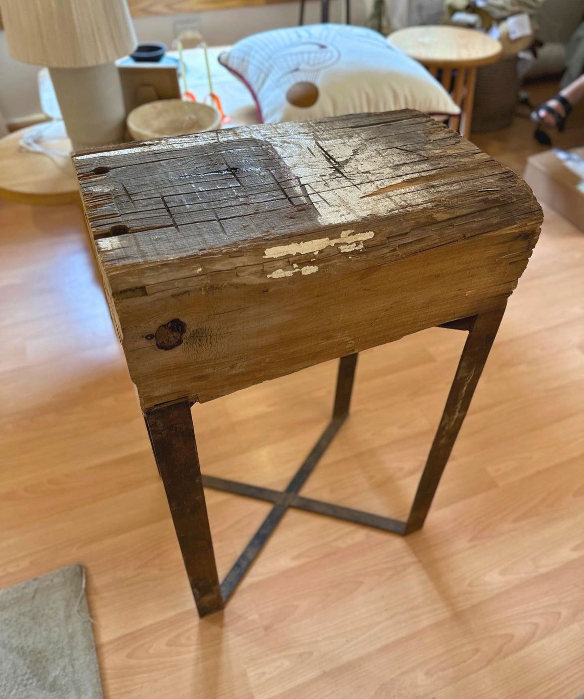 Reclamied wood Side Table