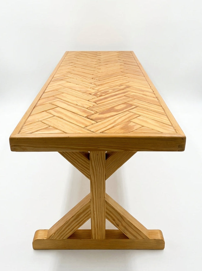 Outdoor Chevron Bench