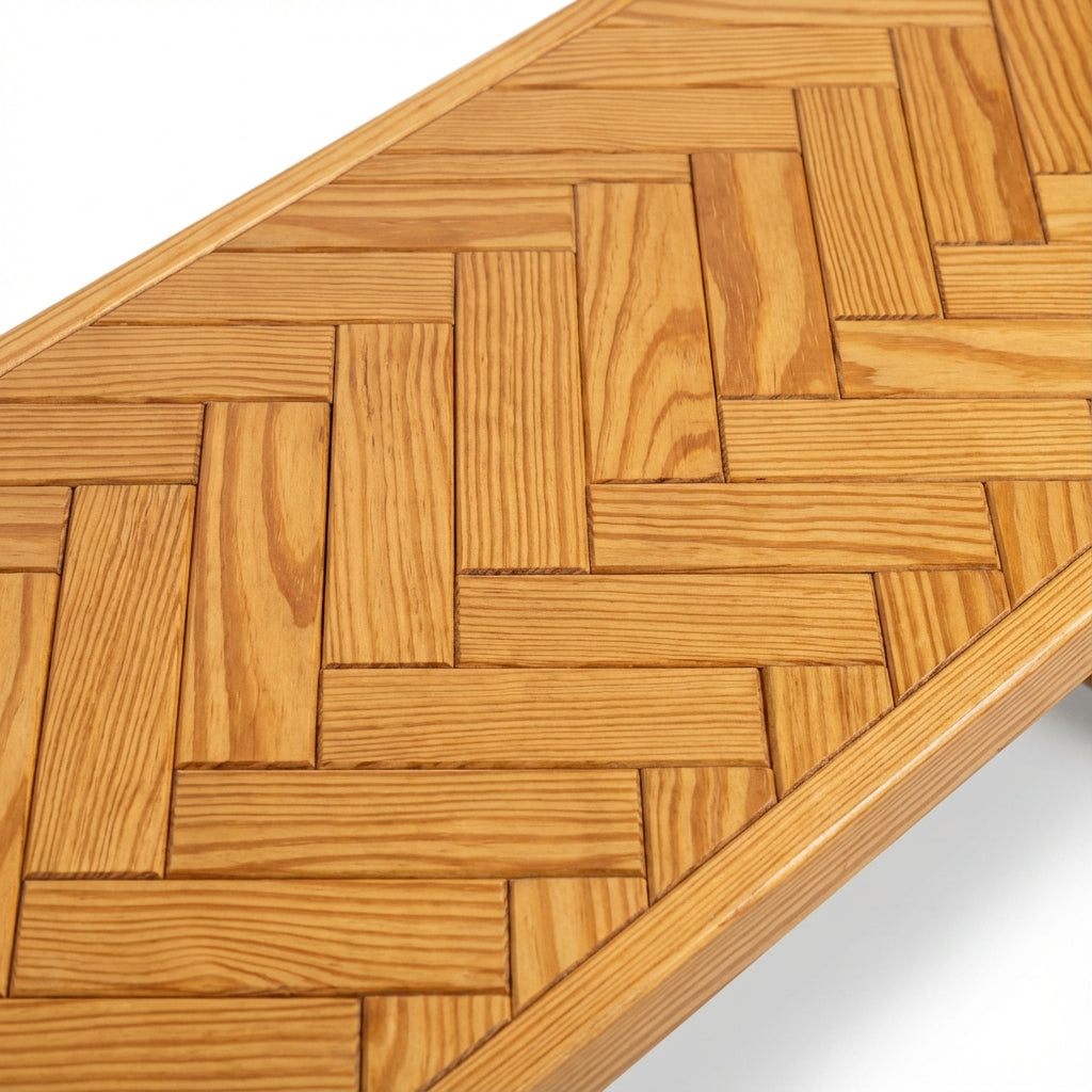 Outdoor Chevron Bench